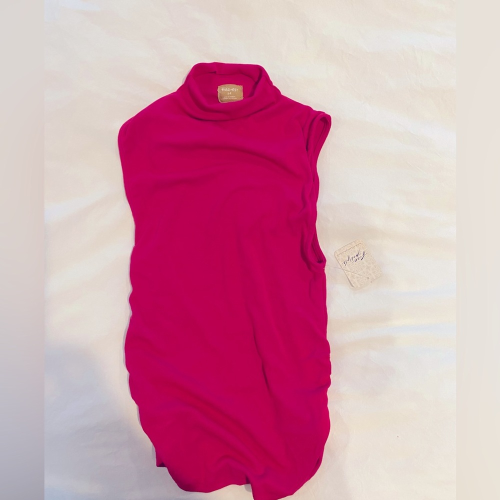 NWT FREE PEOPLE Pink Sleeveless Top